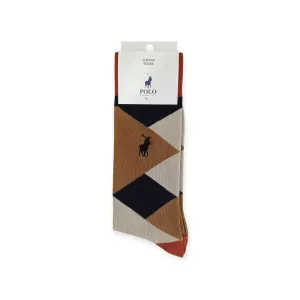 Polo Men's Cotton Socks Rust