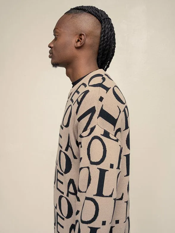Polo Mens PJC Long Sleeve Bold Logo Knitwear
