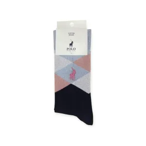 Polo Men's Socks Argyle Black