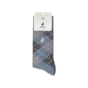 Polo Men's Socks Argyle Grey
