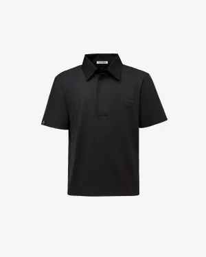 Polo Over in Cotton Jersey Black