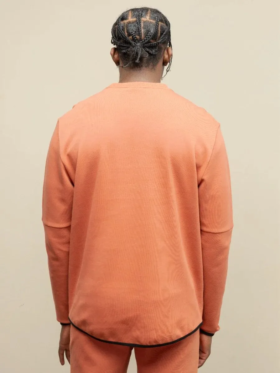 Polo Sport Long Sleeve Tech Fleece Sweater Top Orange