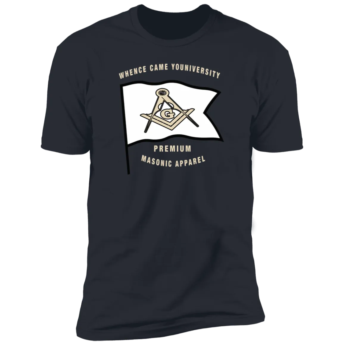 Premium Masonic Apparel Tee (white flag)