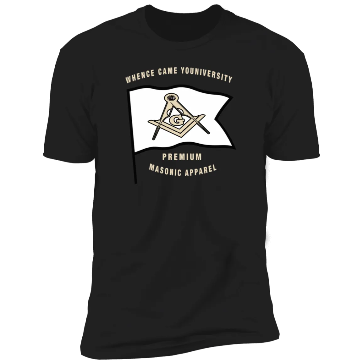 Premium Masonic Apparel Tee (white flag)