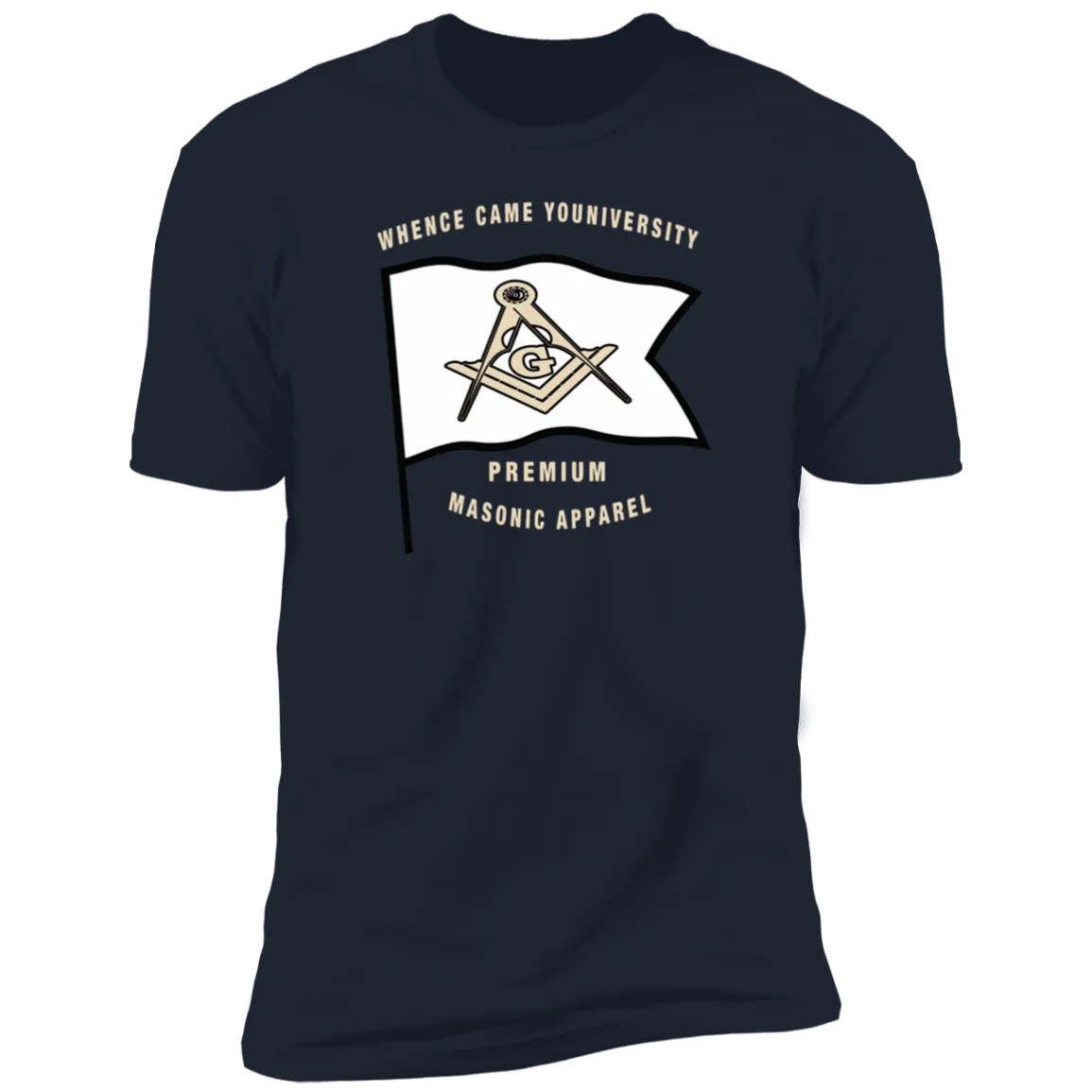 Premium Masonic Apparel Tee (white flag)