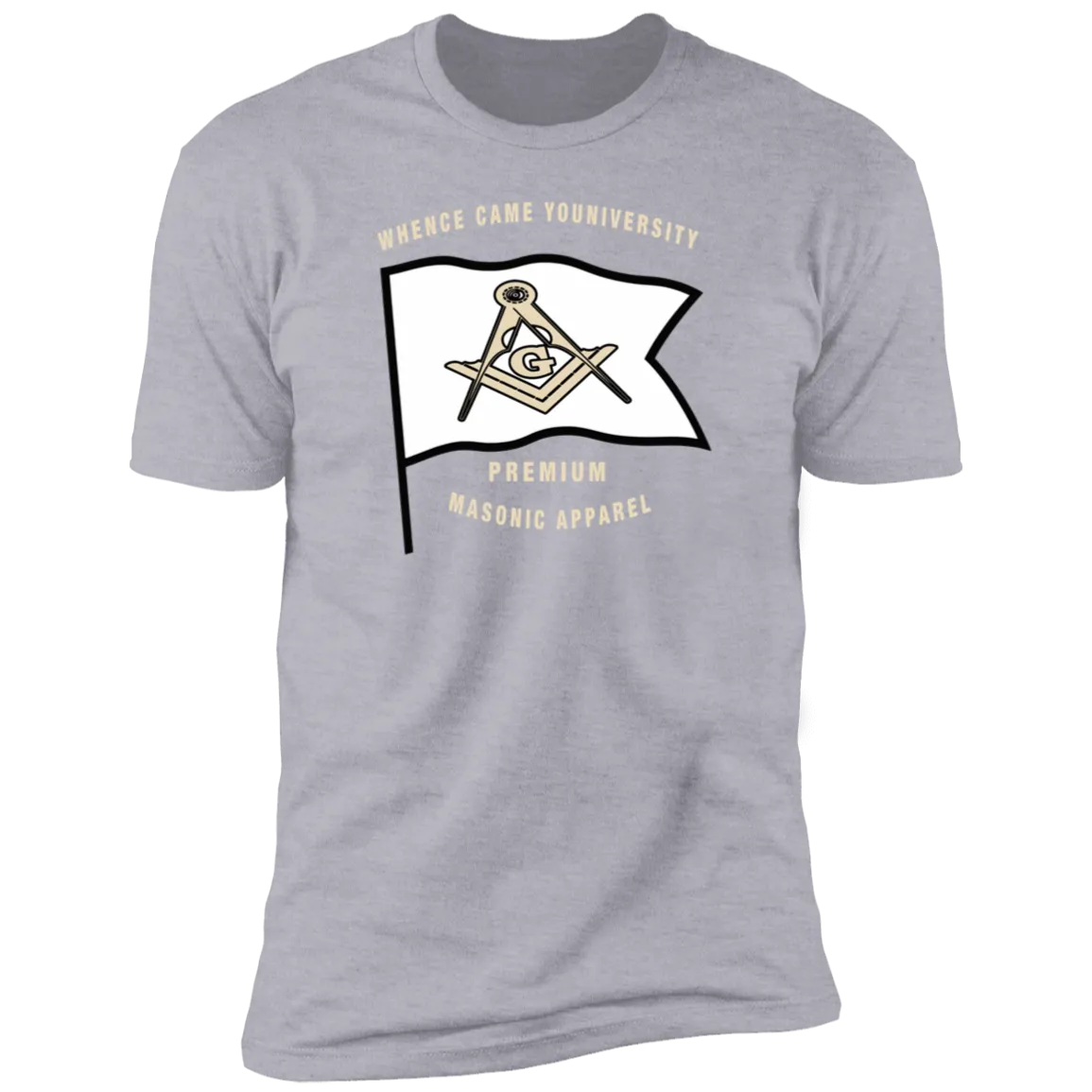 Premium Masonic Apparel Tee (white flag)