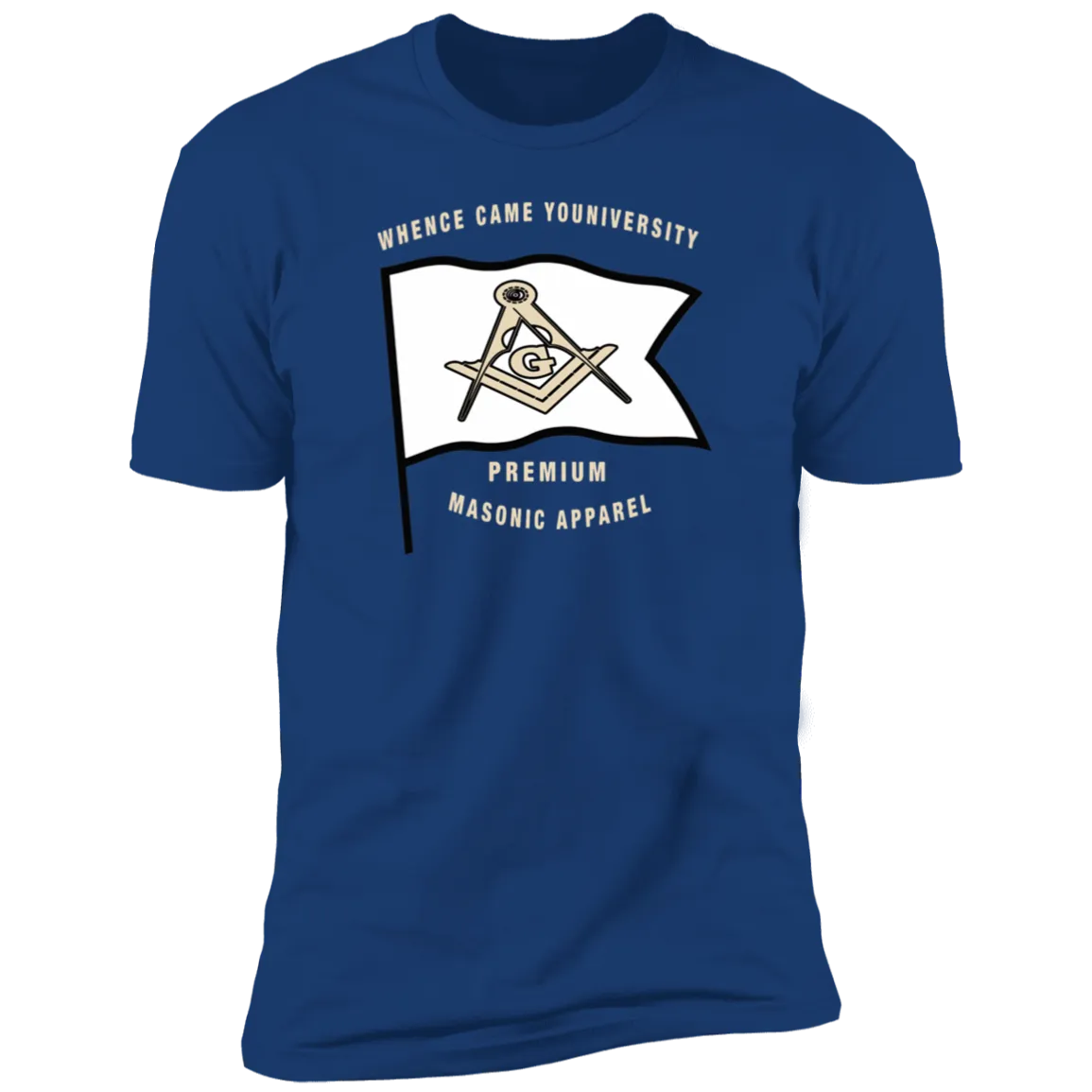 Premium Masonic Apparel Tee (white flag)