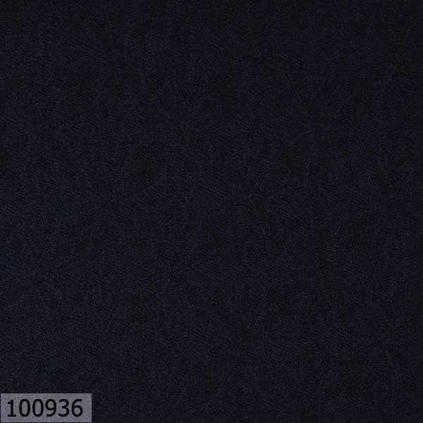 Prussian Blue and Black Tropic Print Suit