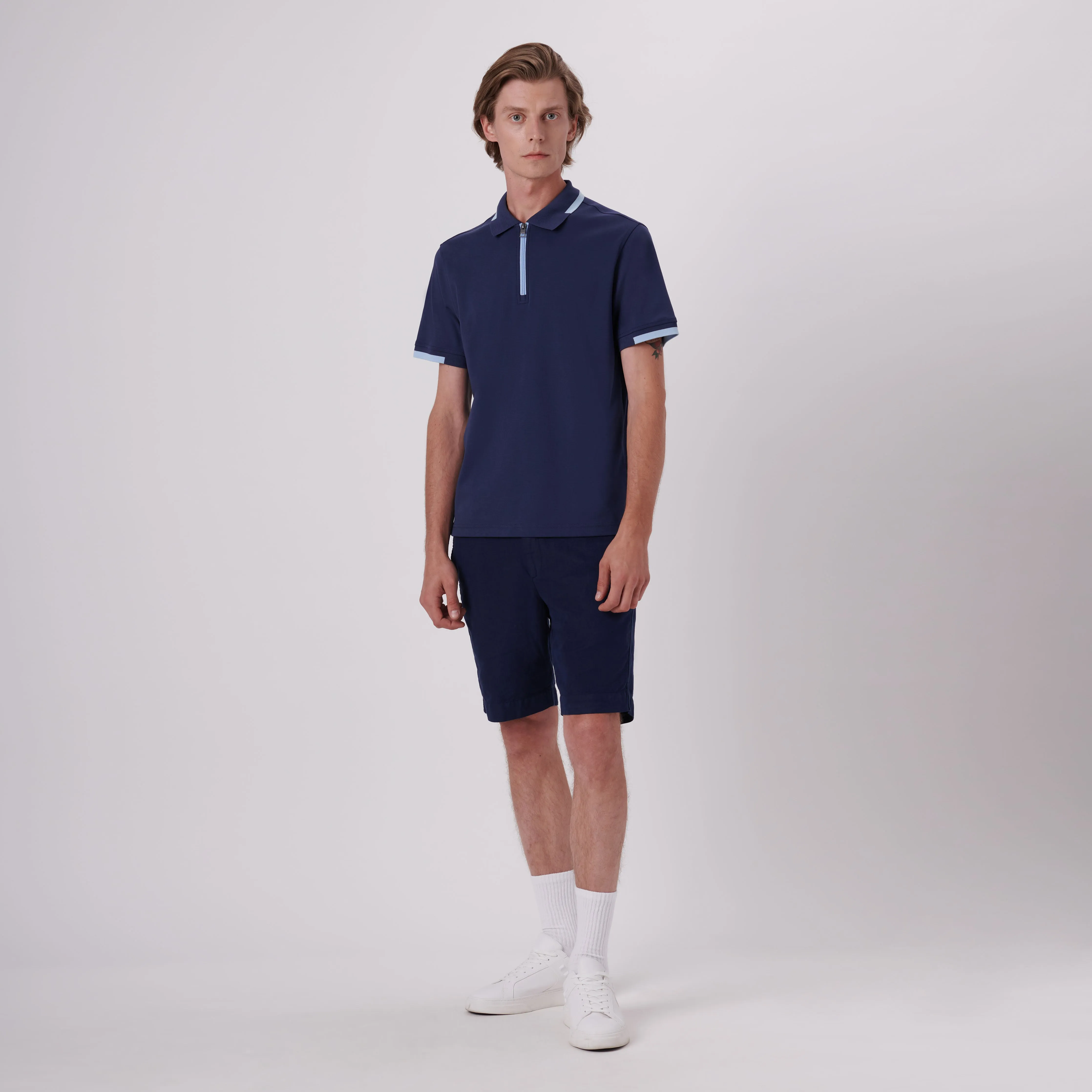 Quarter Zip Polo Shirt