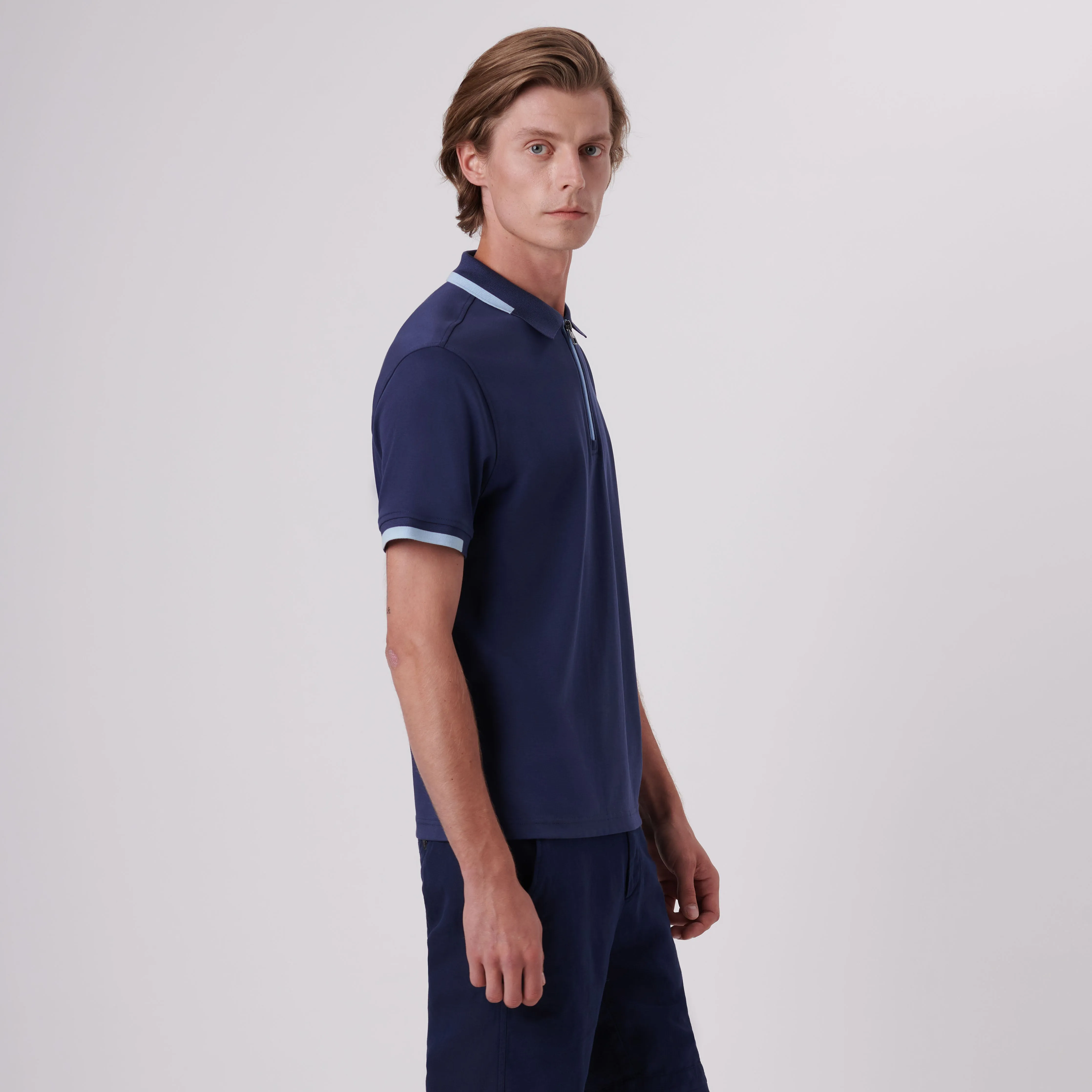 Quarter Zip Polo Shirt