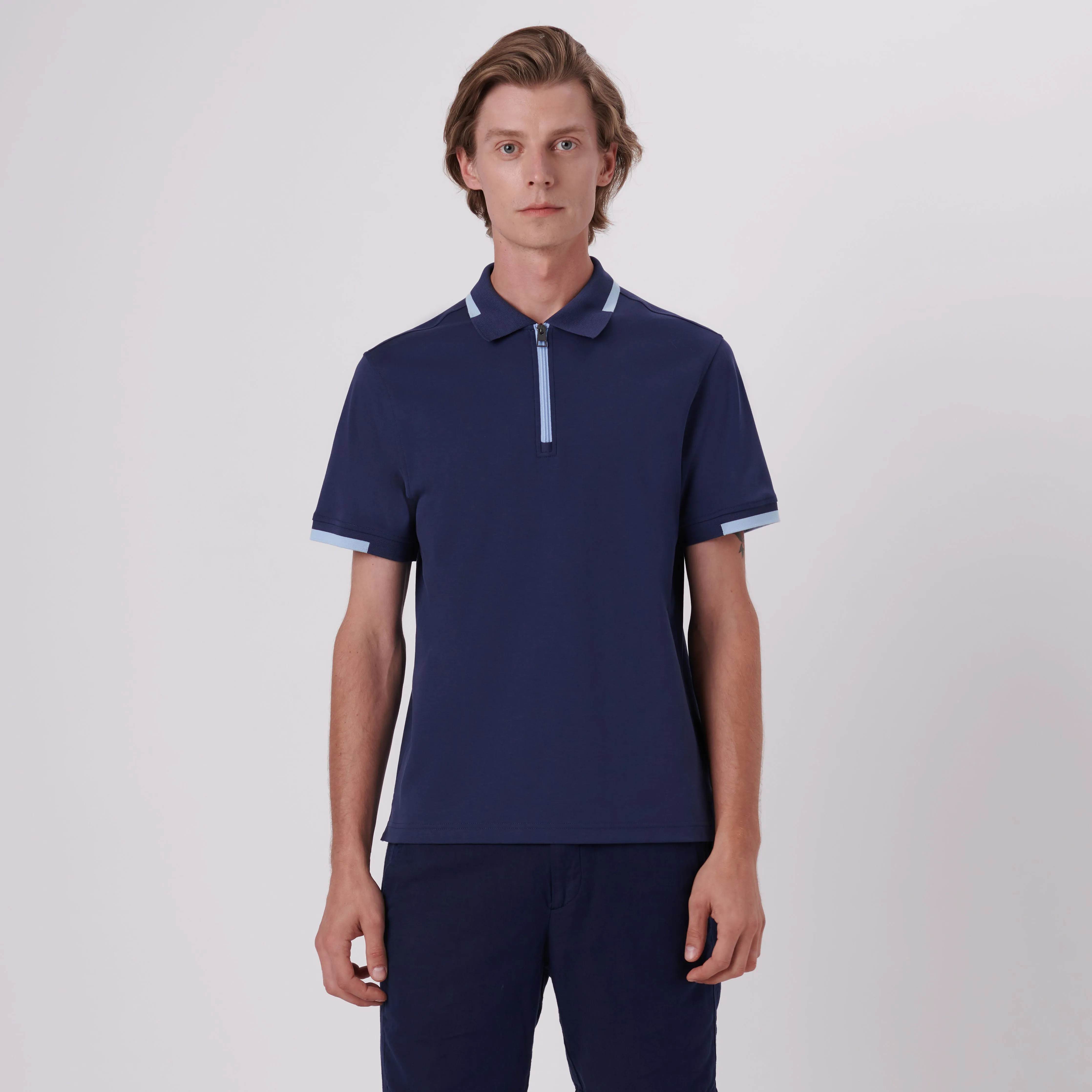 Quarter Zip Polo Shirt