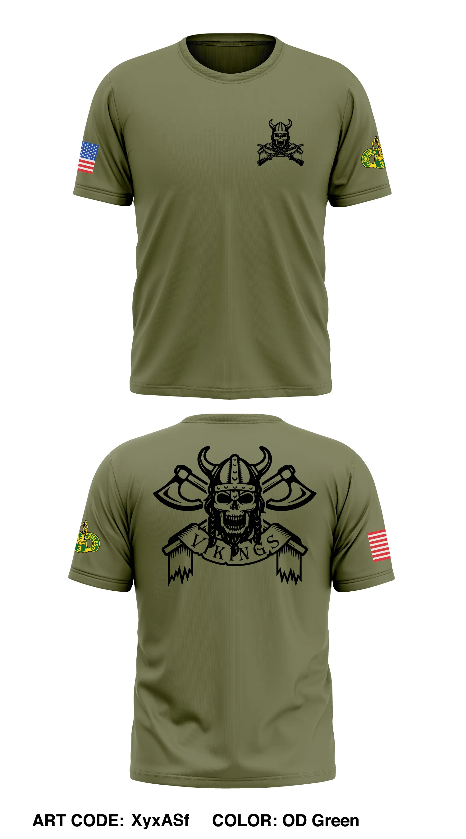 Quicksilver Troop 4th Squadron 3rd Cavalry Regiment Store 1 Core Men's SS Performance Tee - XyxASf