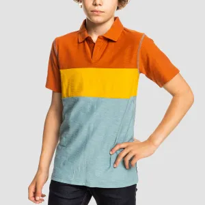 Quiksilver Hue Polo Shirt Citadel Blue - Kids