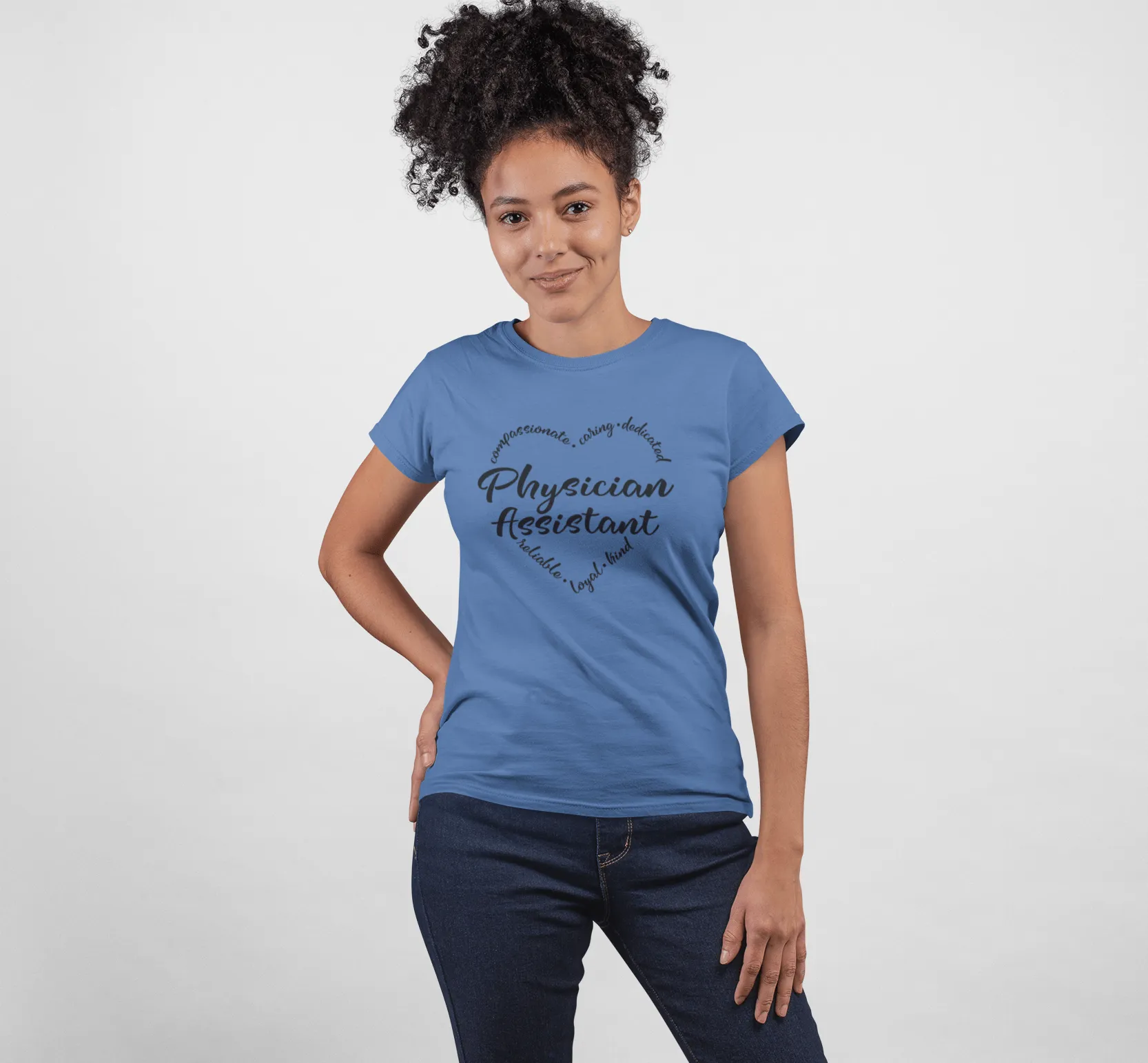 "Heart of a PA" Women's Fitted Tee