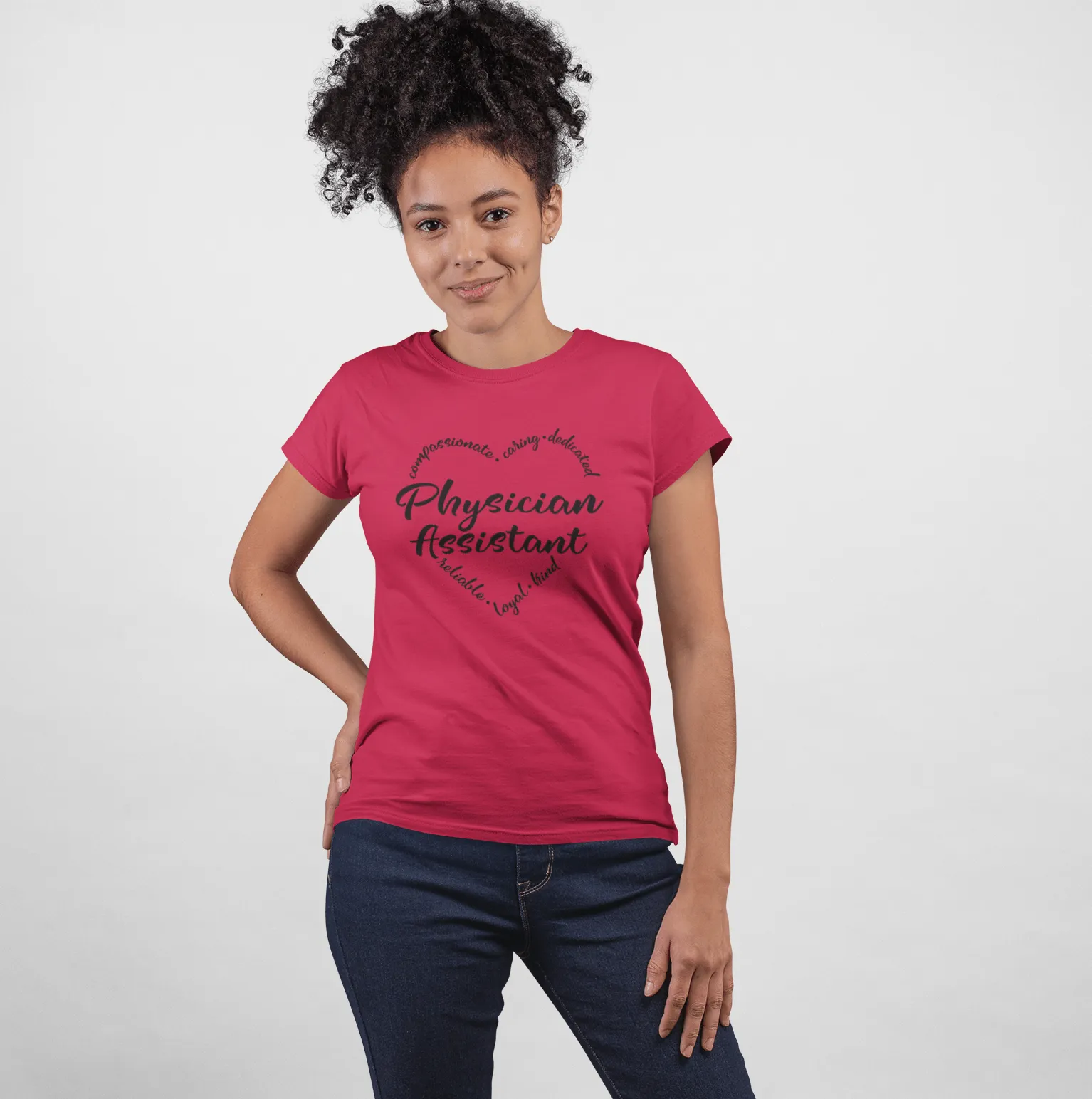 "Heart of a PA" Women's Fitted Tee