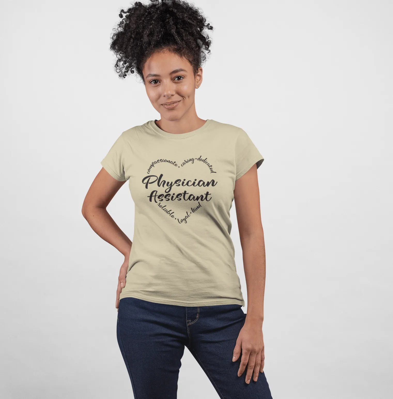 "Heart of a PA" Women's Fitted Tee