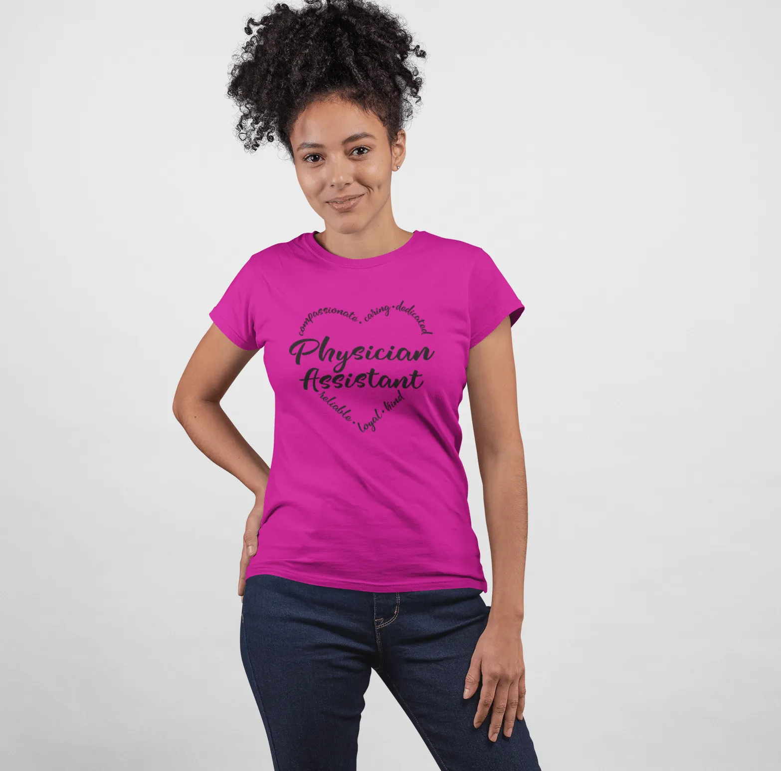 "Heart of a PA" Women's Fitted Tee