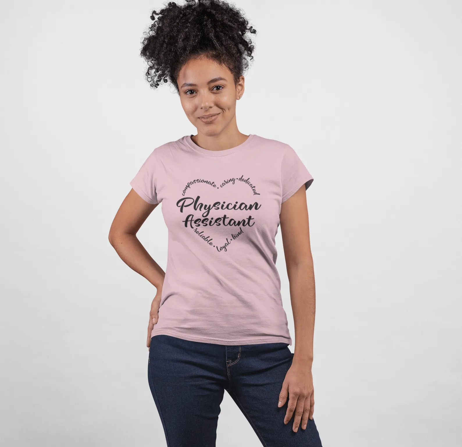 "Heart of a PA" Women's Fitted Tee