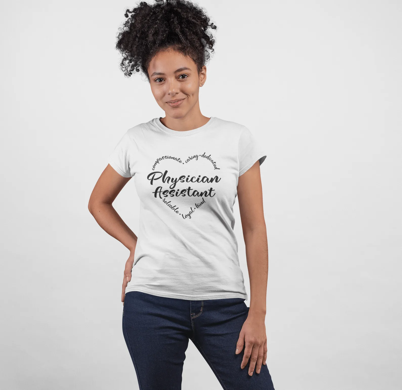 "Heart of a PA" Women's Fitted Tee