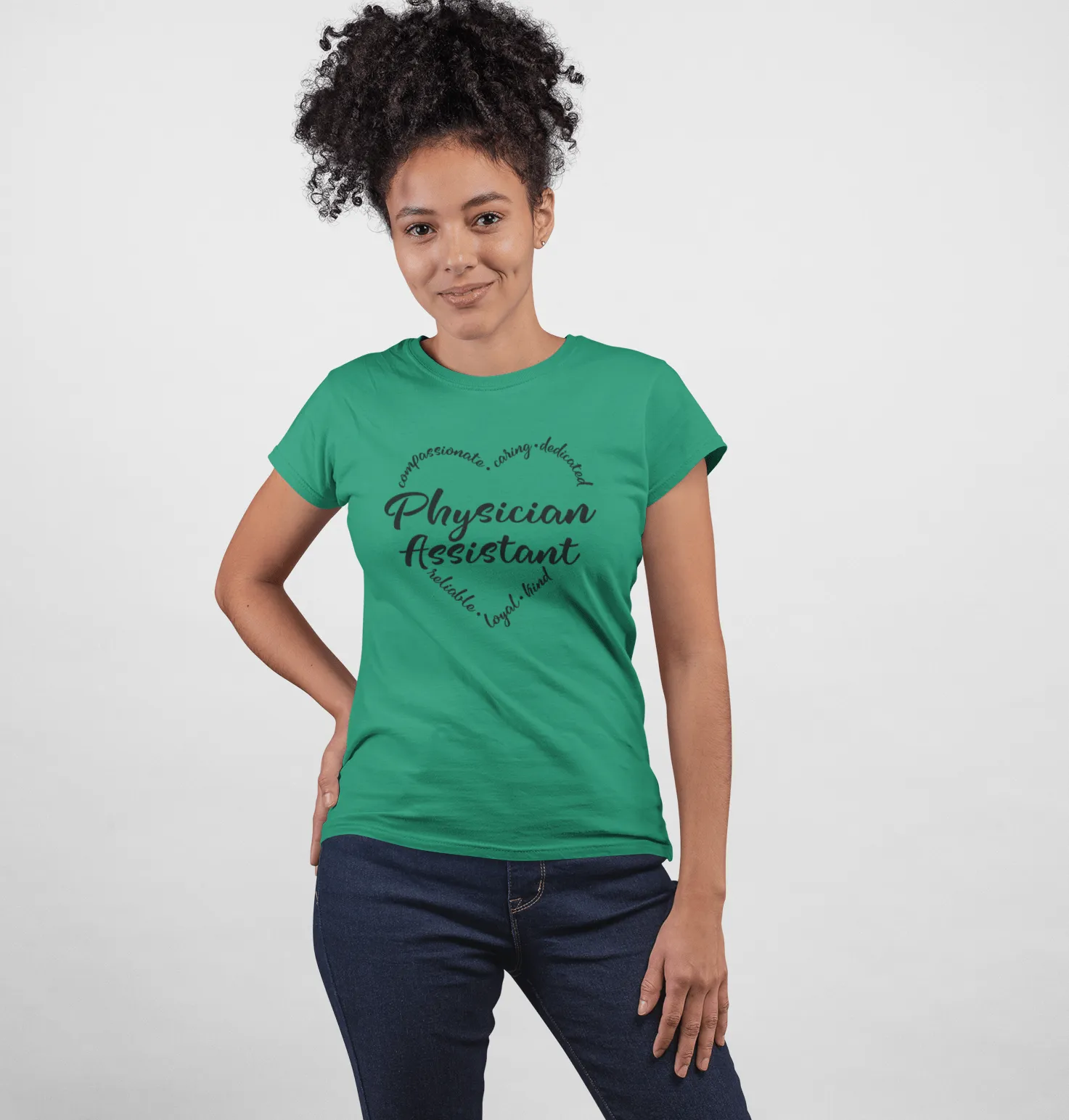 "Heart of a PA" Women's Fitted Tee