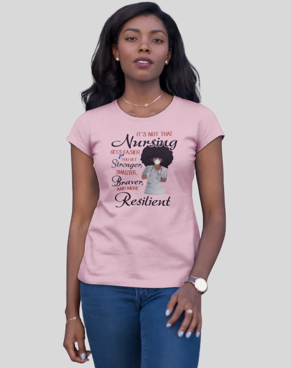 "The Resilient Nurse" Women's Fitted Tee