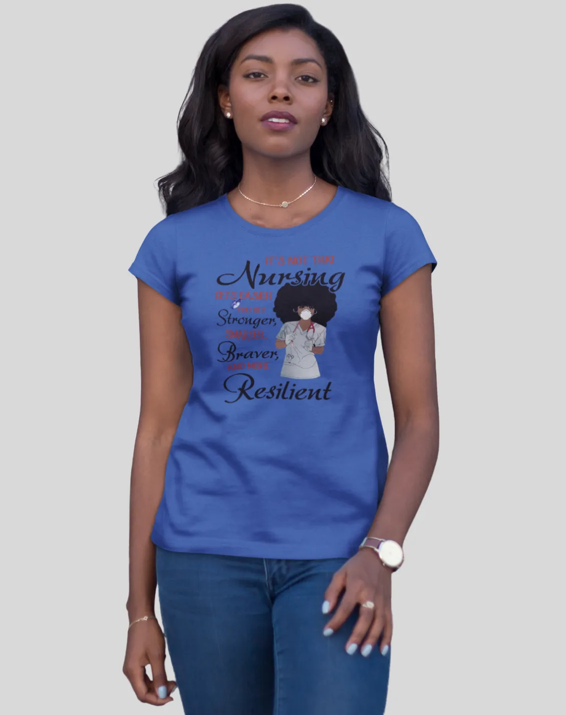 "The Resilient Nurse" Women's Fitted Tee