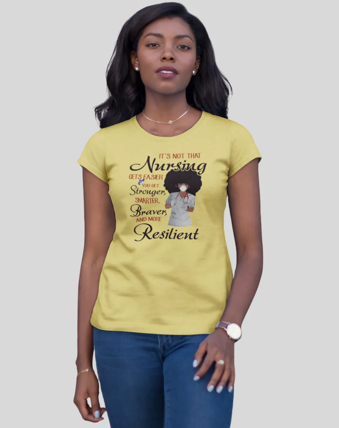 "The Resilient Nurse" Women's Fitted Tee