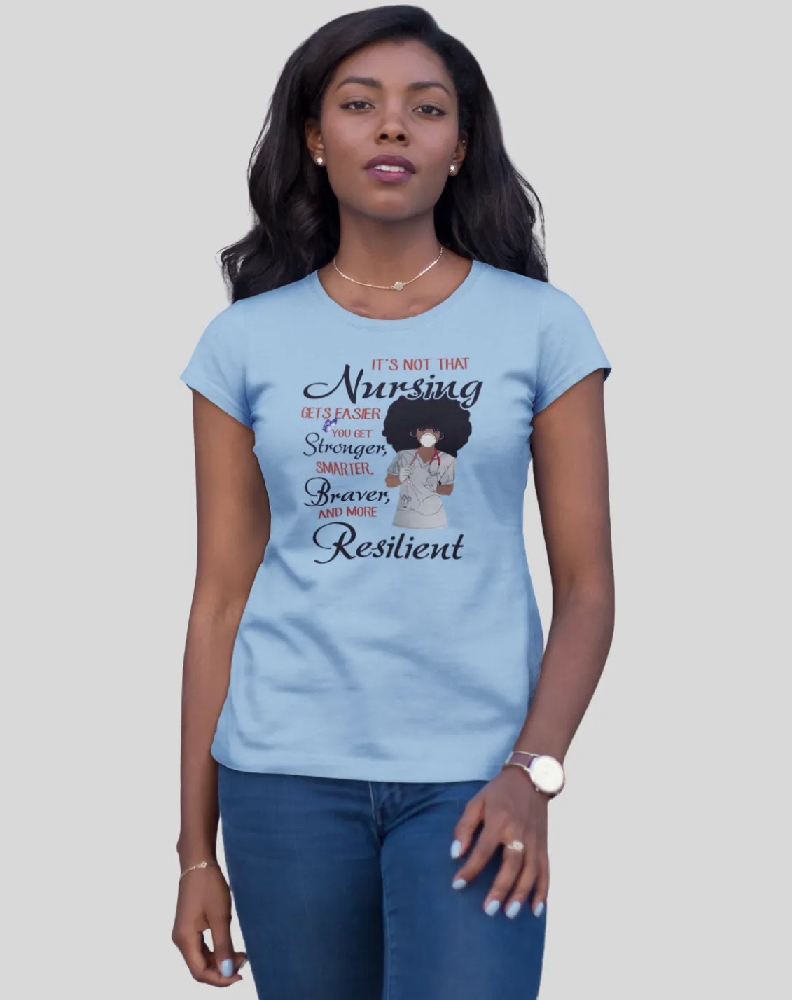 "The Resilient Nurse" Women's Fitted Tee