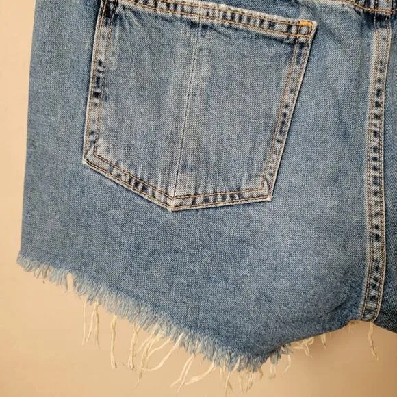 Rag &amp; Bone Distressed Cut Off Winnie Denim Jean Shorts