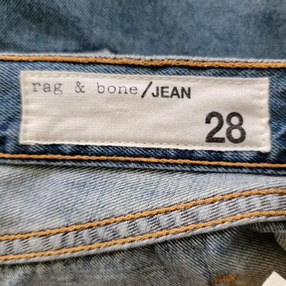 Rag &amp; Bone Distressed Cut Off Winnie Denim Jean Shorts