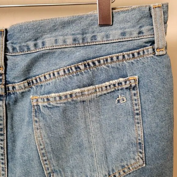 Rag &amp; Bone Distressed Cut Off Winnie Denim Jean Shorts