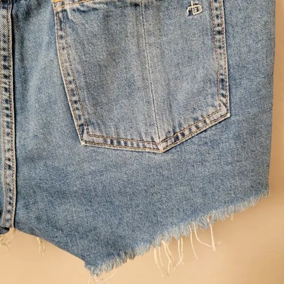 Rag &amp; Bone Distressed Cut Off Winnie Denim Jean Shorts