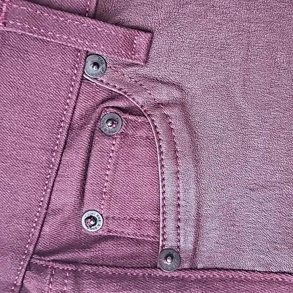 Rag&amp;bone intermix lambskin jeans Burgundy Size 24