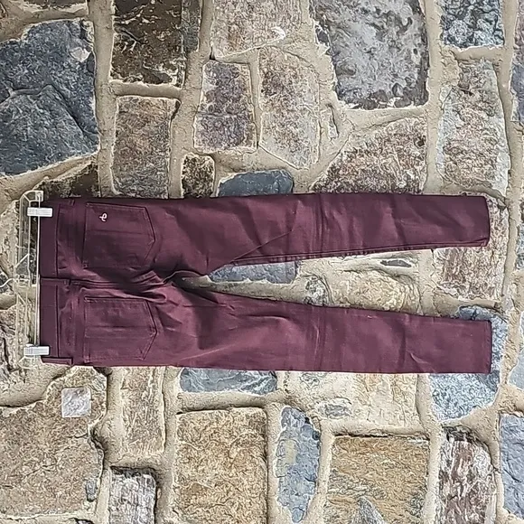 Rag&amp;bone intermix lambskin jeans Burgundy Size 24
