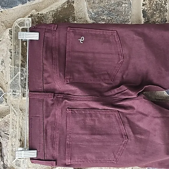 Rag&amp;bone intermix lambskin jeans Burgundy Size 24