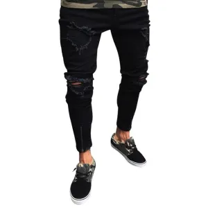 'Rally' Slim Fit Ripped Jeans