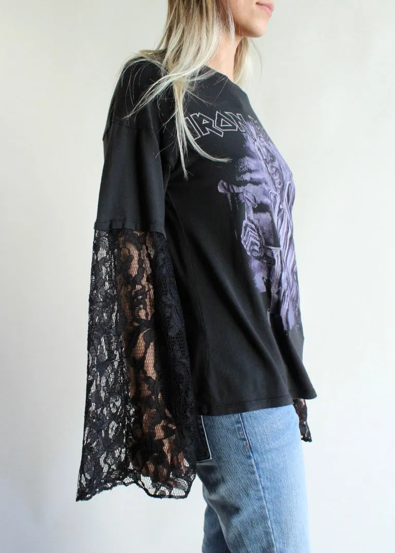RCYCLD Lace Insert Band Tee
