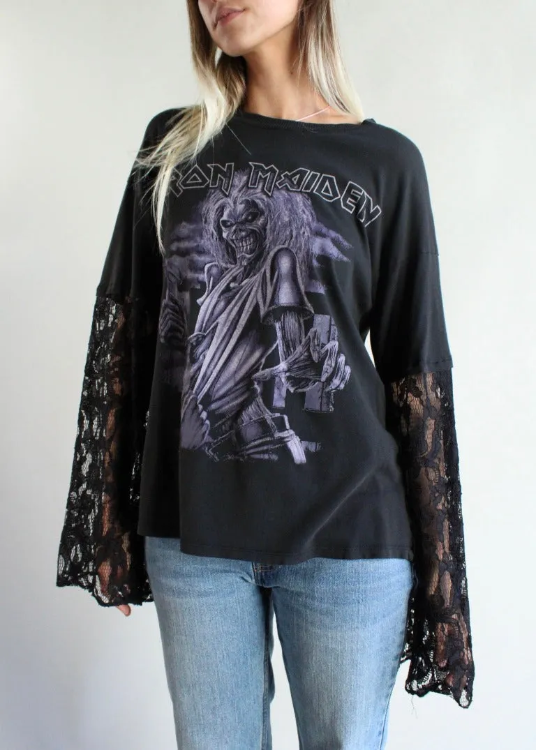 RCYCLD Lace Insert Band Tee