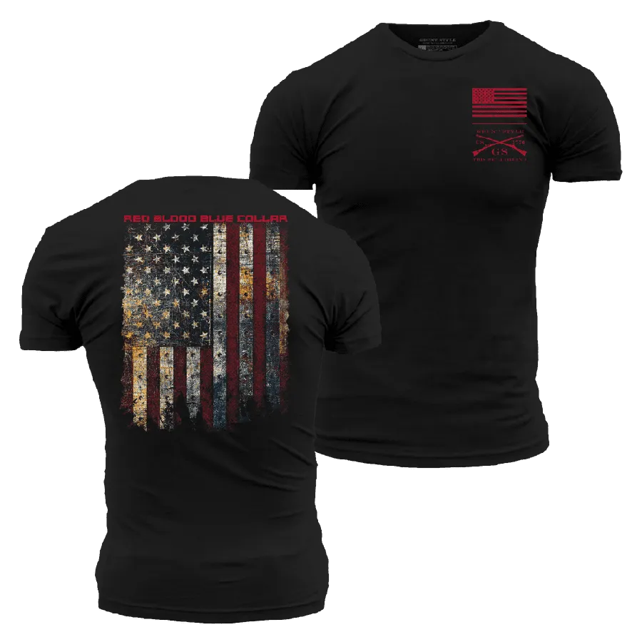 Red Blood Blue Collar® T-Shirt - Black