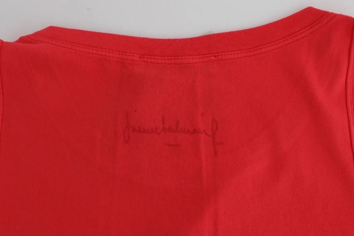 Red sleeveless cotton top