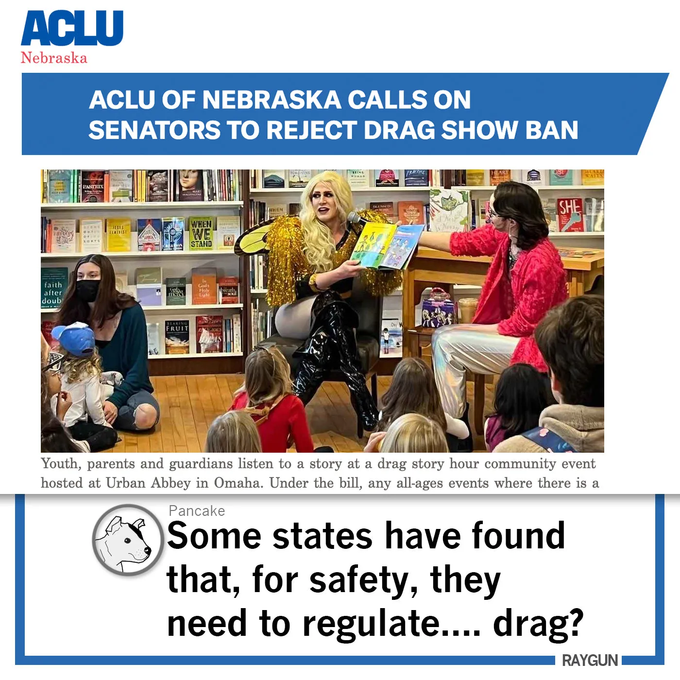 Regulate Guns Not Drag