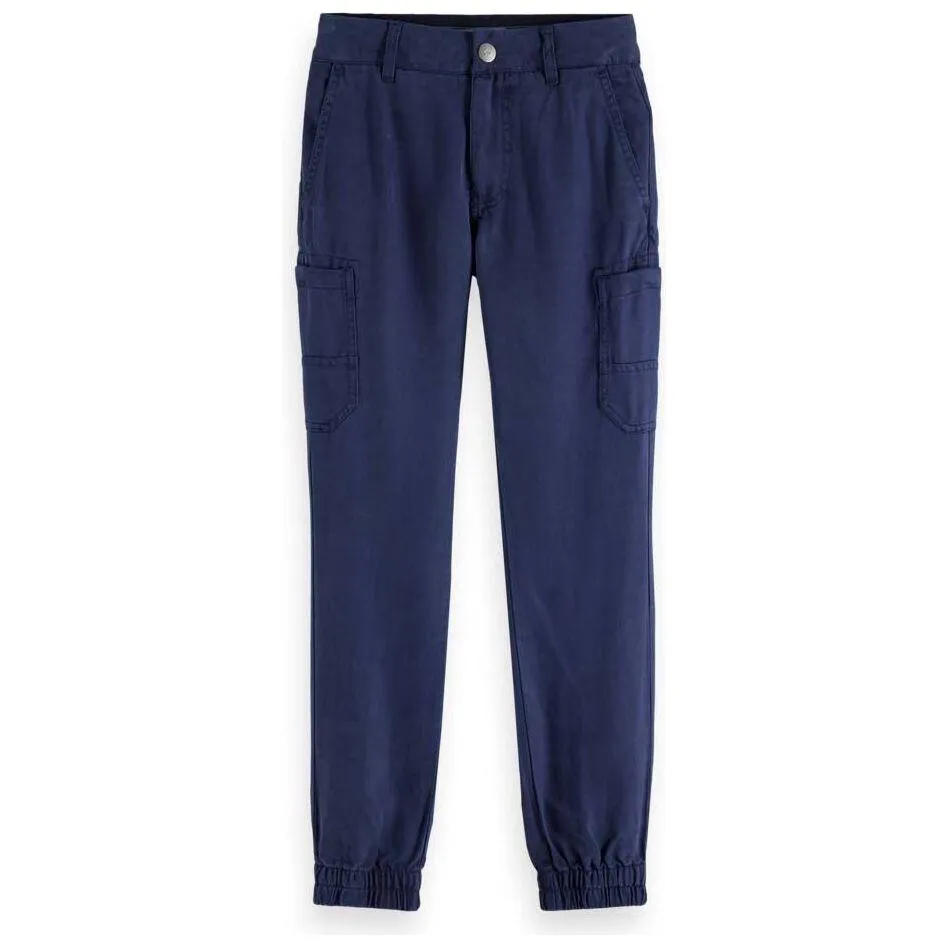 Relaxed Slim Fit Cargo Pants - Navy