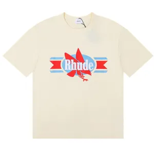 RHUDE Chevron Eagle cotton T-Shirts