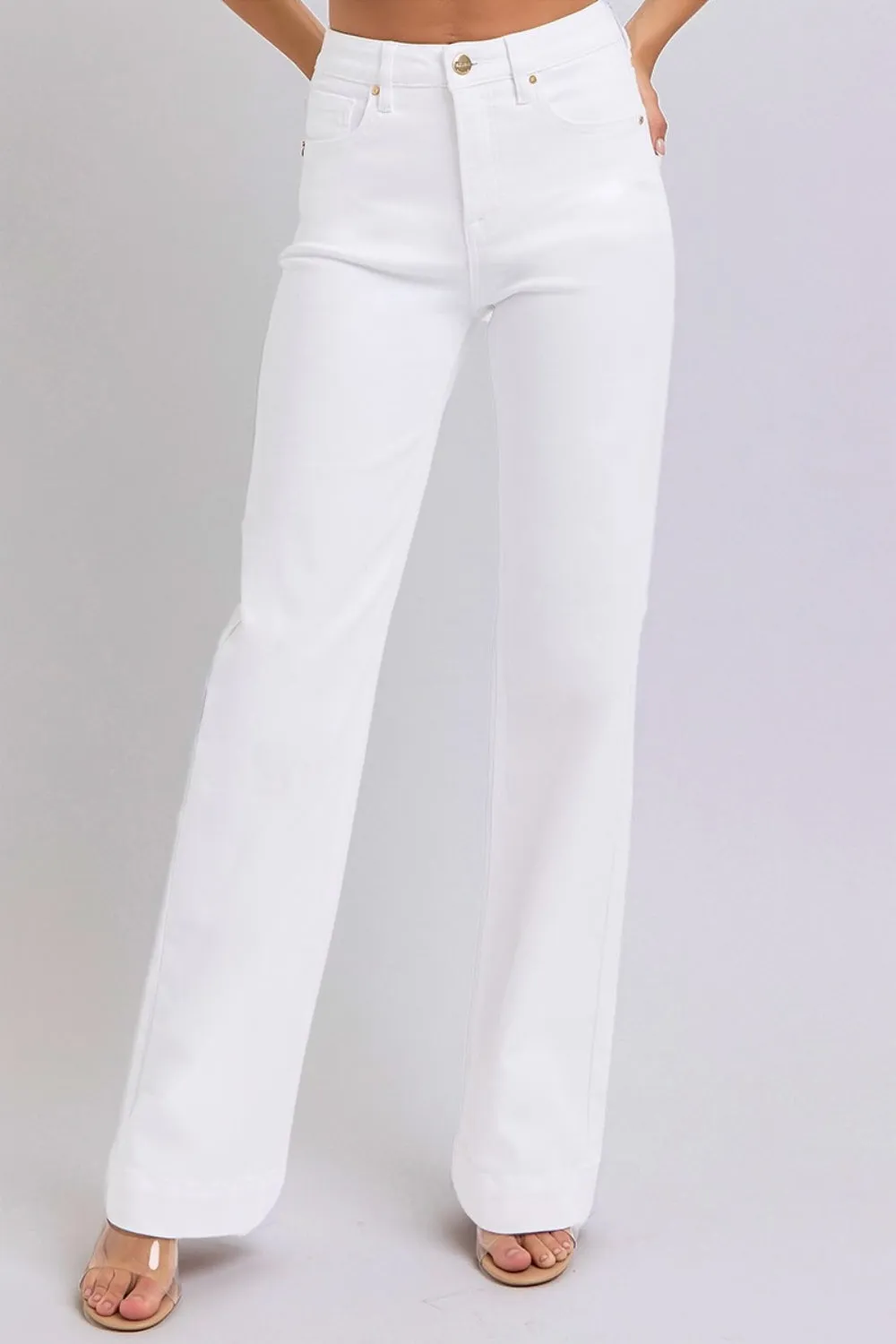 RISEN Full Size High Waist Straight Jeans *TUMMY CONTROL*