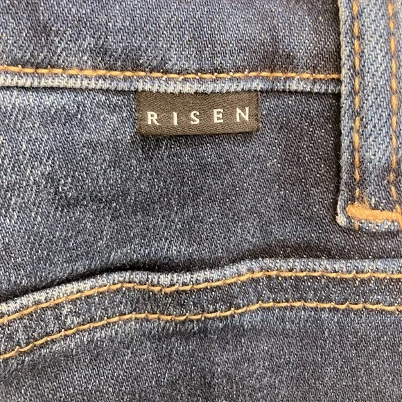 Risen x Freckled Poppy NWT Forget Me Not Distressed Wide Leg Size 7/28 Jeans 👖