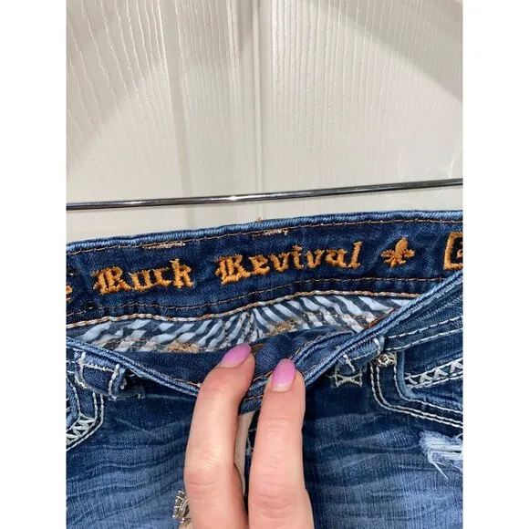 Rock Revival Becky Denim Shorts Size 26