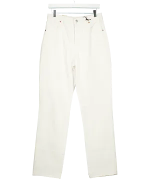 Rolla's White Classic Straight Leg Jeans W30