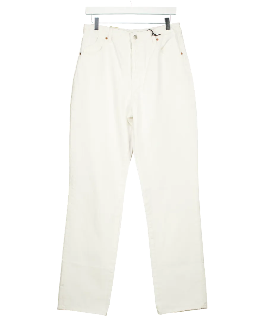 Rolla's White Classic Straight Leg Jeans W30