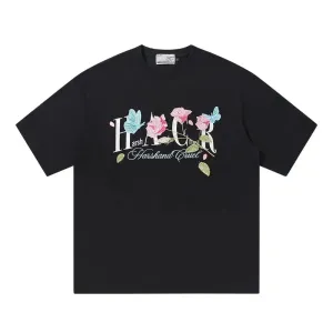 Rose Graphic Short-Sleeve T-shirt