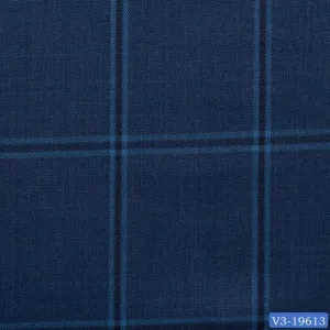 Royal Blue with Dark Windowpane Suit